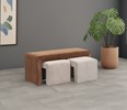Banc-poufs-Alya-beige-cognac-FLAIR-Comodi-Living