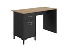 Bureau-1-porte-1-tiroir-Diagone-Manchester-decor-noir-E15018-120cm-Gautier