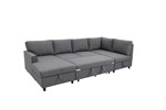 Canape-angle-Louis-chaise-longue-gauche-2-places-fonction-lit-droite-tissu-XC188-5-dark-grey-side-close-Comodi-sofa