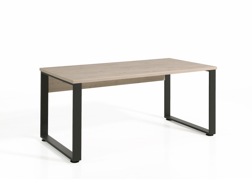 Bureau-Capo-kastanje-zwart-BU17-170cm-Neyt