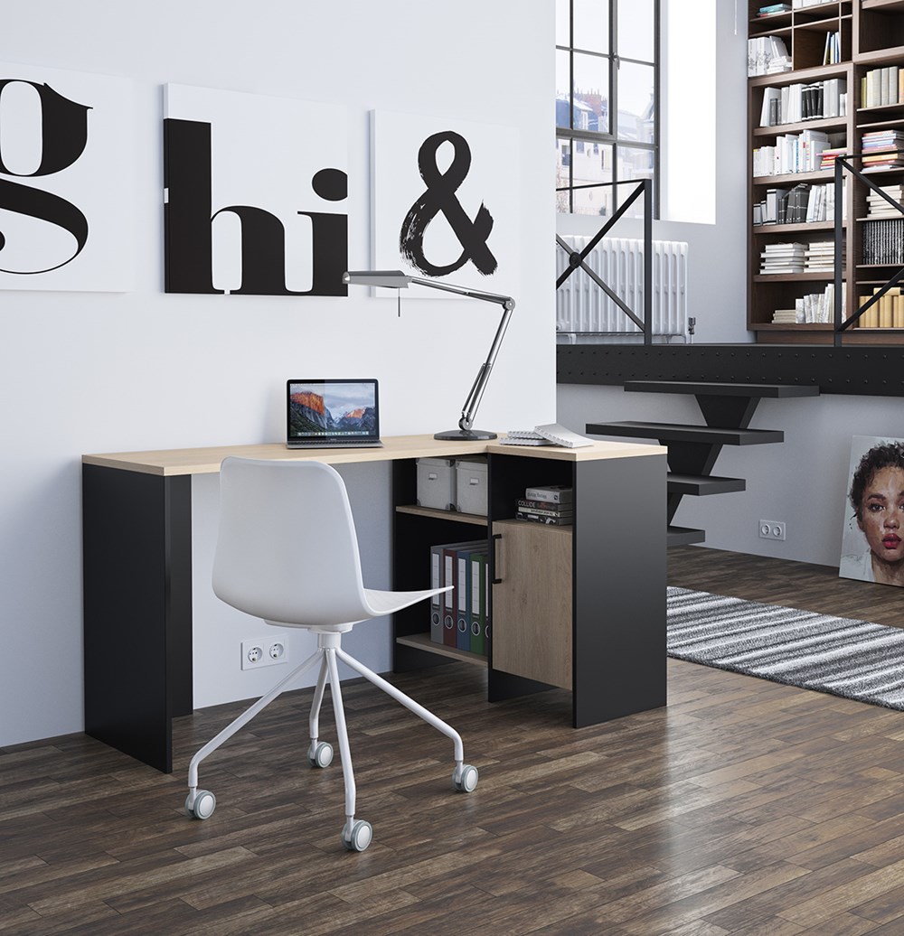 Bureau-angle-Liverpool-Diagone-E15028-decor-noir-bois-ambi-Gautier