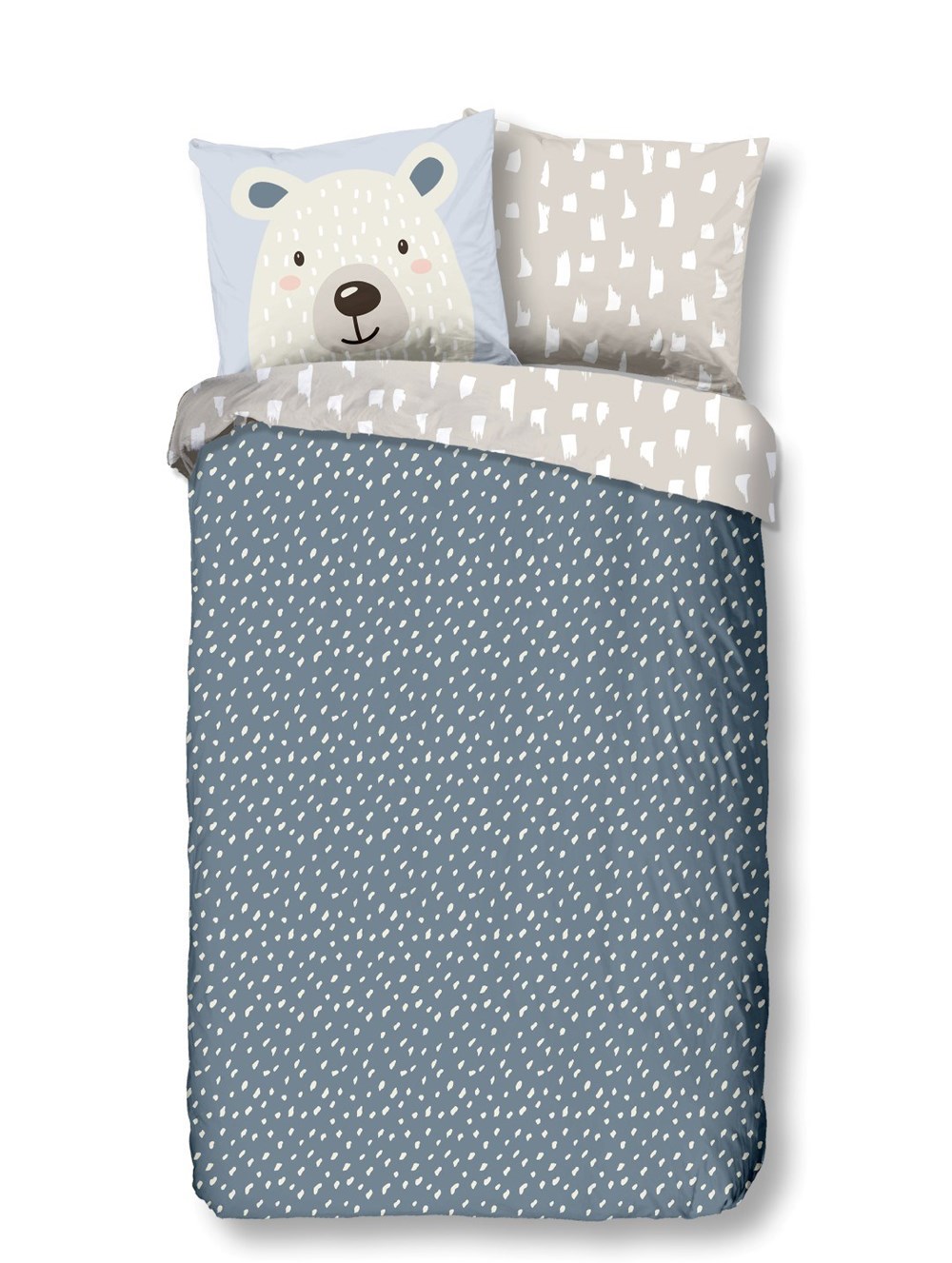 Housse-de-couette-Bear-7125-140x220-multi-good-morning-kids-Muller