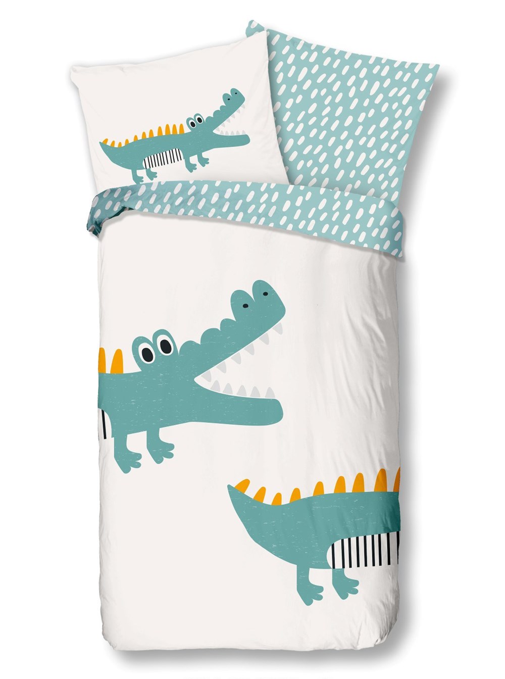 Housse-de-couette-Crocodile-7109-140x220-multi-good-morning-kids-Muller