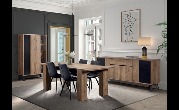 Salle-a-manger-Phenix-decor-bois-scarlet-oak-noir-table-extensible-chaises-ST1804-GBO